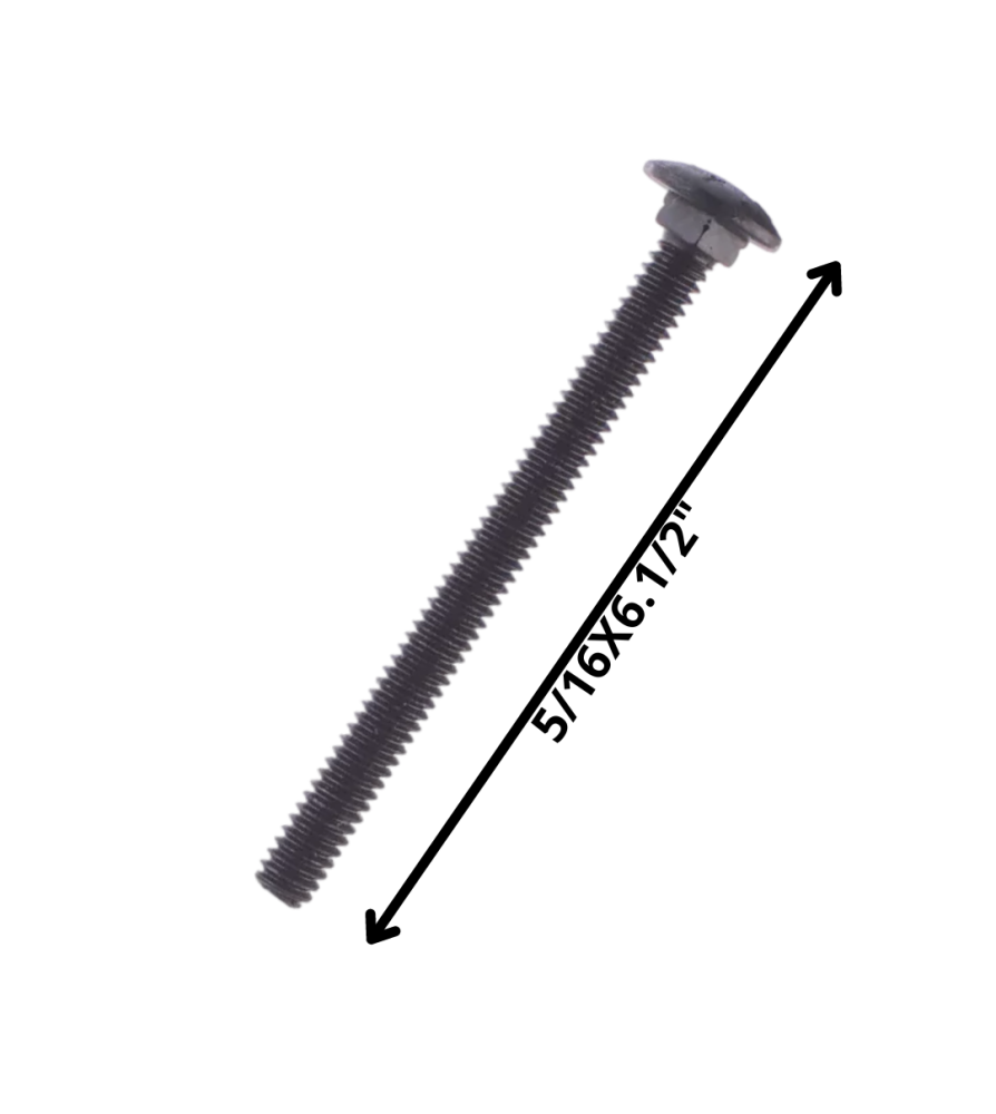 Perno Coche Hilo Corriente Negro (08) 5/16 X 6 1/2