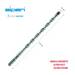 BROCA CONCRETO ALPEN HILTI 20 MM 310-250907411