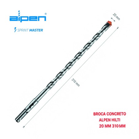 BROCA CONCRETO ALPEN HILTI 20 MM 310-250907411