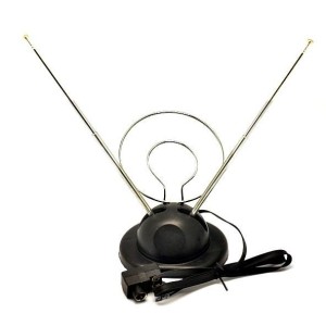 ANTENA VHF CON BASE PLASTICA SOBREMESA PARA TV