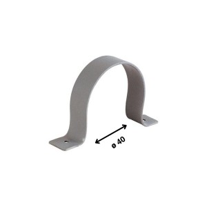 ABRAZADERA SANITARIA 40 MM PVC GRIS 51260