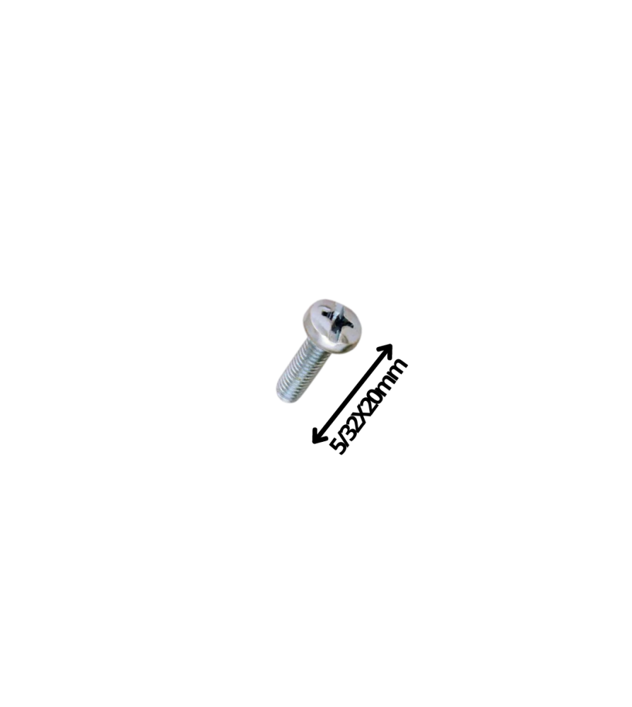 Perno Cocina Cabeza Redonda Milimetrico 6 X 20 Mm
