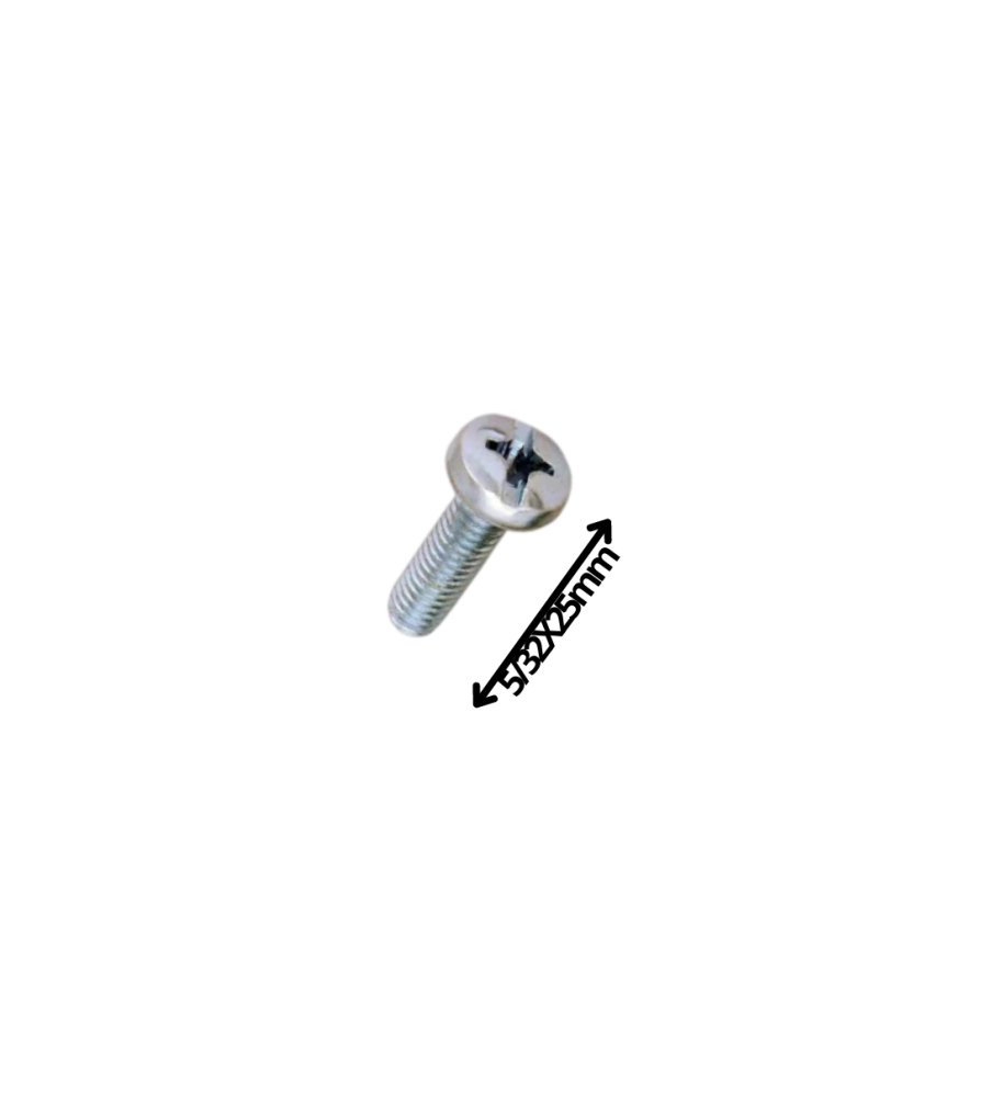 Perno Cocina Cabeza Redonda Milimetrico 6 X 25 Mm