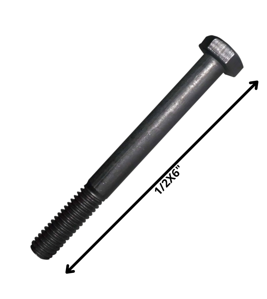 Perno Hexagonal Grado 2 Hilo Cte 1/2 X 6 Negro