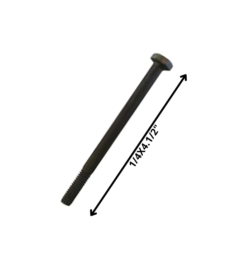 Perno Hexagonal Grado 2 Hilo Cte 1/4 X 41/2 Negro