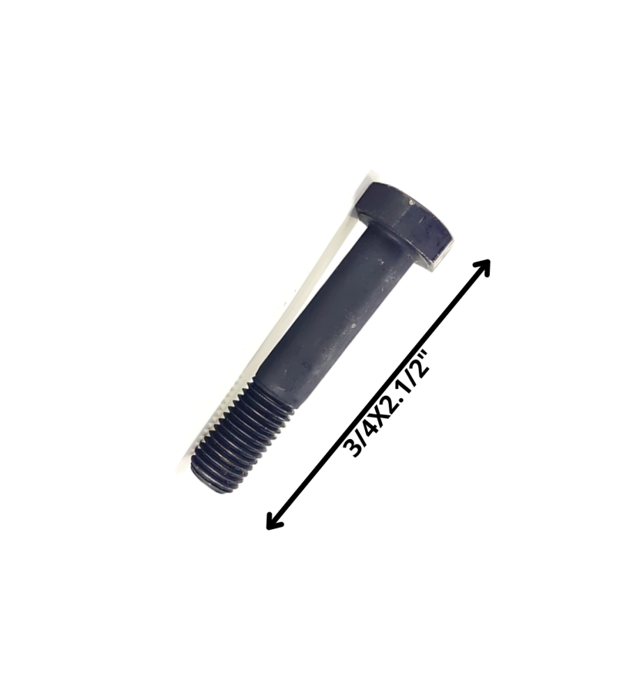 Perno Hexagonal Grado 2 Hilo Cte 3/4 X 21/2 Negro