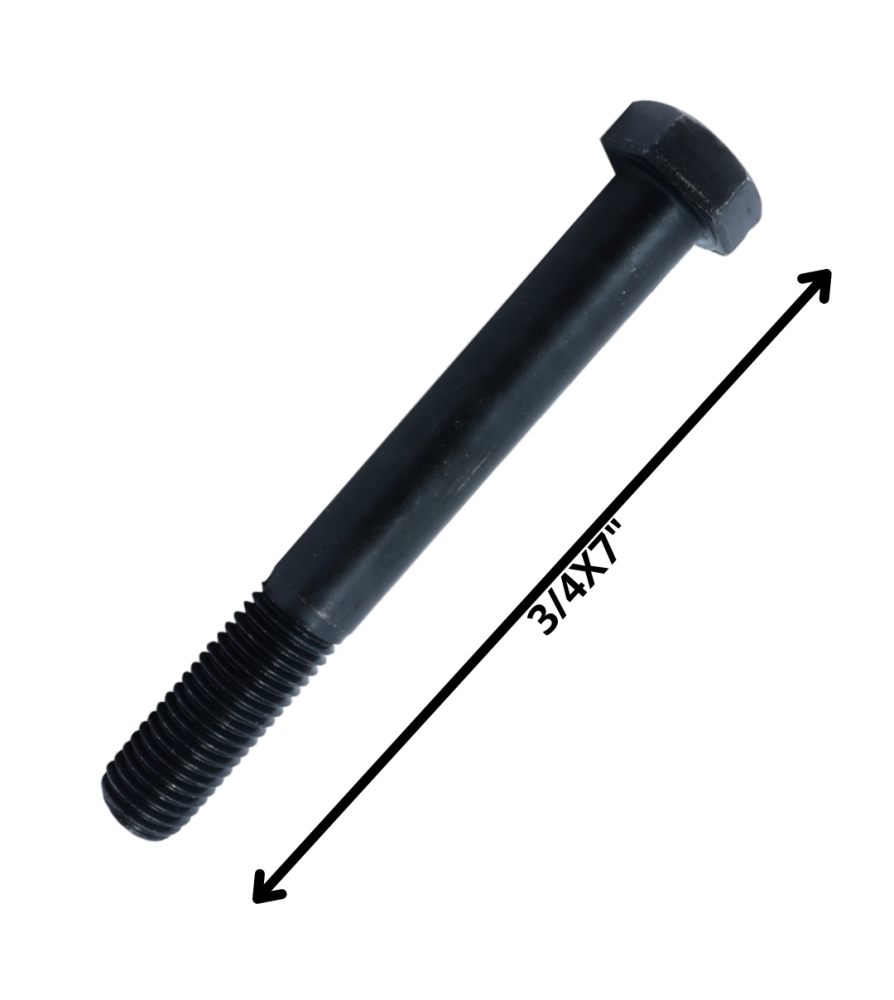 Perno Hexagonal Grado 2 Hilo Cte 3/4 X 7 Negro