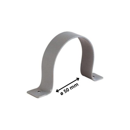 ABRAZADERA SANITARIA 50 MM PVC GRIS 51261