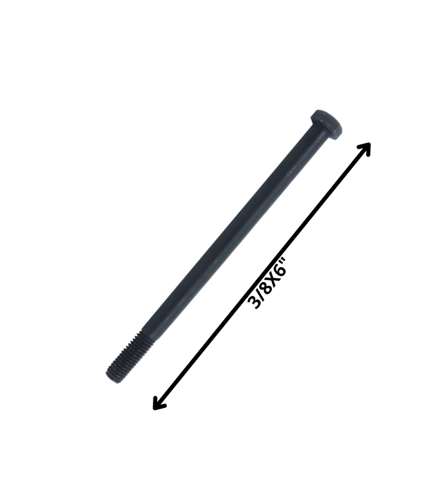 Perno Hexagonal Grado 2 Hilo Cte 3/8 X 6 Negro