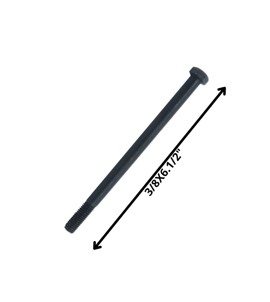 Perno Hexagonal Grado 2 Hilo Cte 3/8 X 61/2 Negro