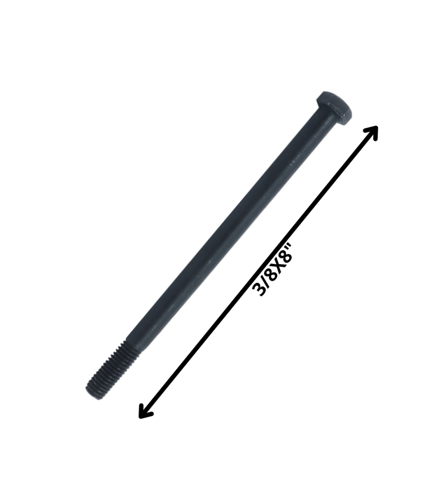 Perno Hexagonal Grado 2 Hilo Cte 3/8 X 8 Negro