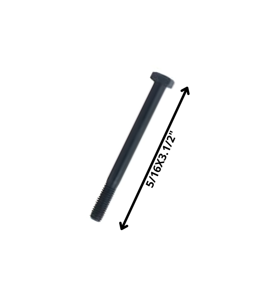 Perno Hexagonal Grado 2 Hilo Cte 5/16 X 31/2 Negro