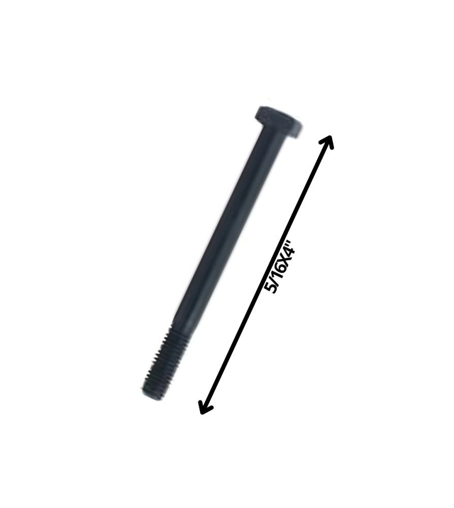 Perno Hexagonal Grado 2 Hilo Cte 5/16 X 4 Negro