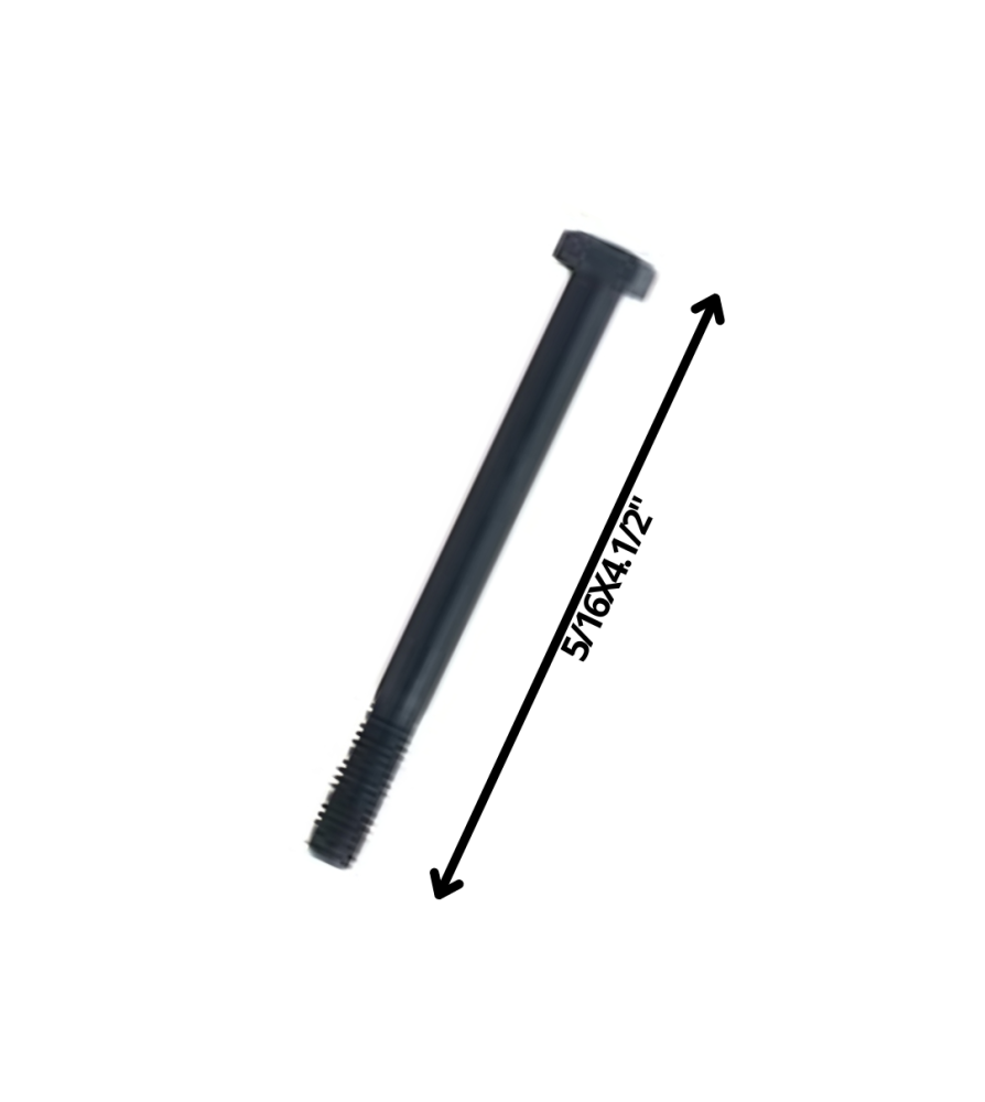 Perno Hexagonal Grado 2 Hilo Cte 5/16 X 41/2 Negro