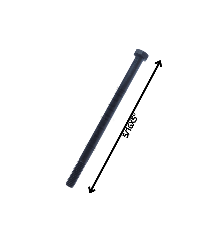 Perno Hexagonal Grado 2 Hilo Cte 5/16 X 5 Negro