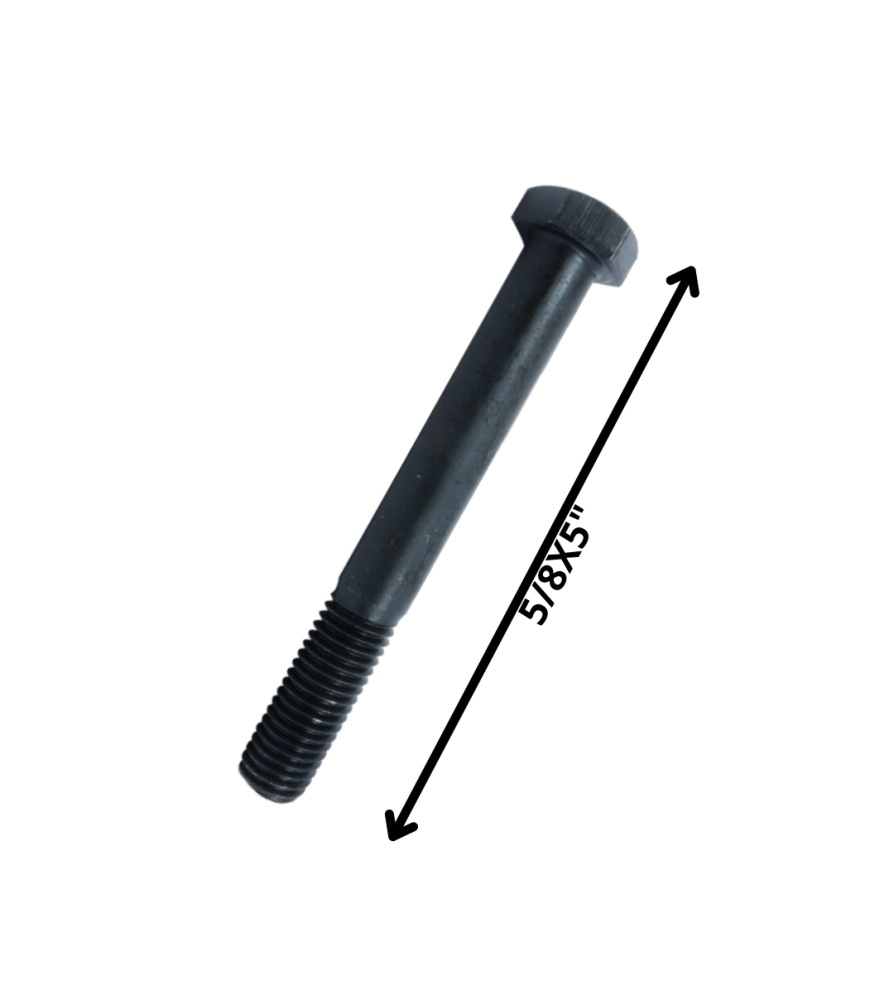 Perno Hexagonal Grado 2 Hilo Cte 5/8 X 5 Negro