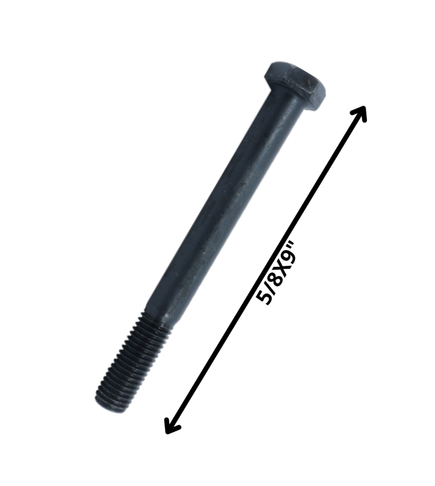 Perno Hexagonal Grado 2 Hilo Cte 5/8 X 9 Negro