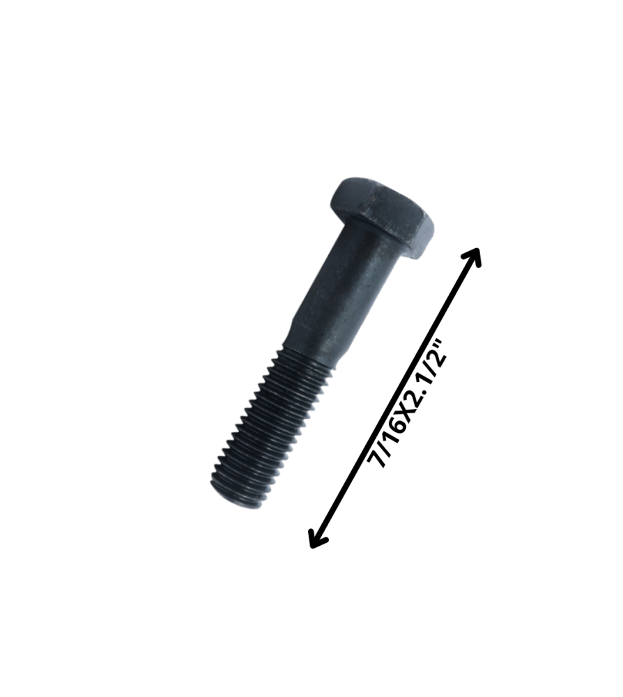 Perno Hexagonal Grado 2 Hilo Cte 7/16 X 21/2 Negro