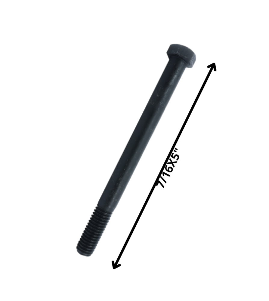 Perno Hexagonal Grado 2 Hilo Cte 7/16 X 5 Negro