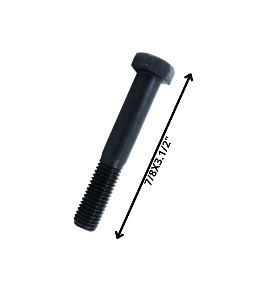 Perno Hexagonal Grado 2 Hilo Cte 7/8 X 31/2 Negro