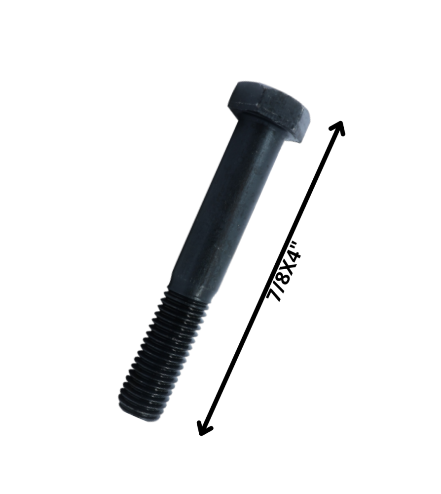 Perno Hexagonal Grado 2 Hilo Cte 7/8 X 4 Negro