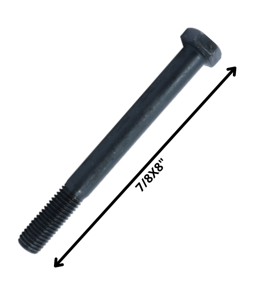 Perno Hexagonal Grado 2 Hilo Cte 7/8 X 8 Negro