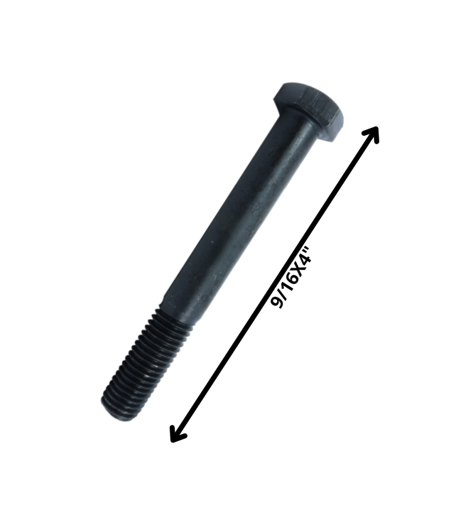 Perno Hexagonal Grado 2 Hilo Cte 9/16 X 4 Negro