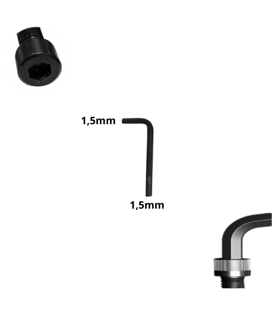 Llave Allen Hexagonal Tipo L Cr-v 1,5 Mm