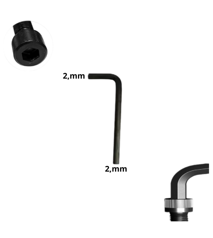 Llave Allen Hexagonal Tipo L Cr-v 2,5 Mm