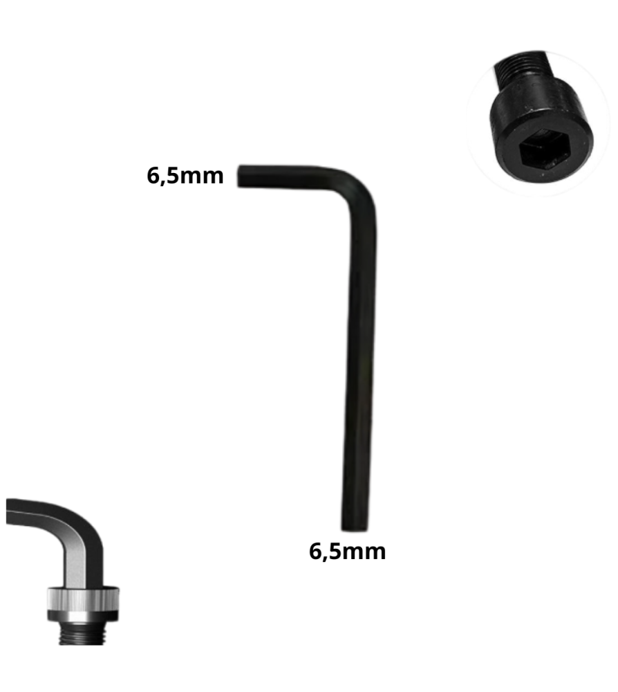 Llave Allen Hexagonal Tipo L Cr-v 6,5 Mm