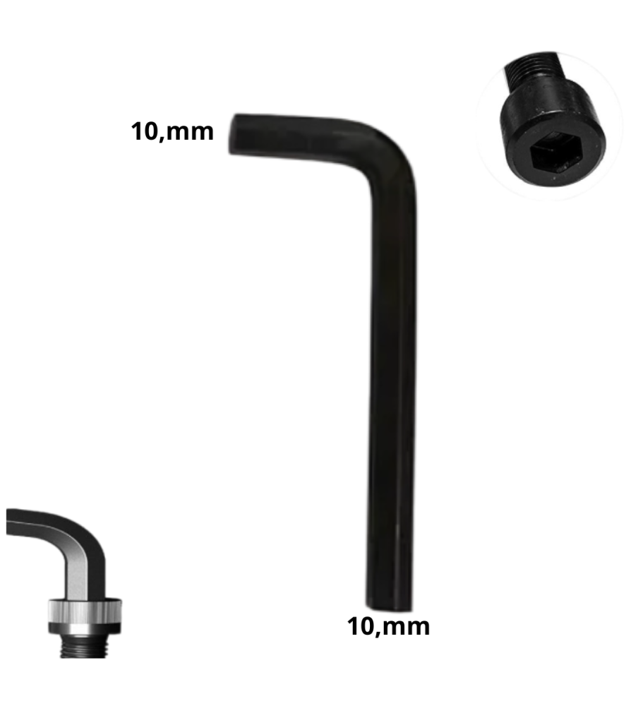 Llave Allen Hexagonal Tipo L Cr-v 10,0 Mm