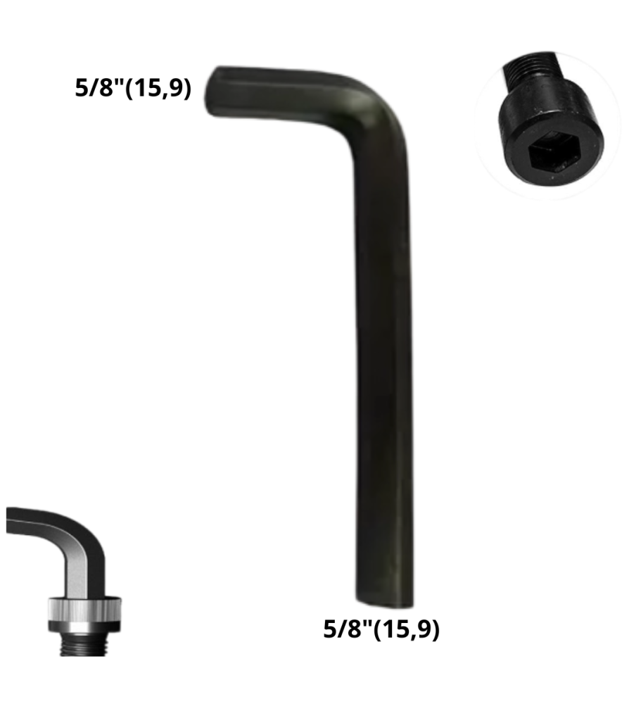 Llave Allen Hexagonal Tipo L Cr-v ( 15,9) 5/8 "