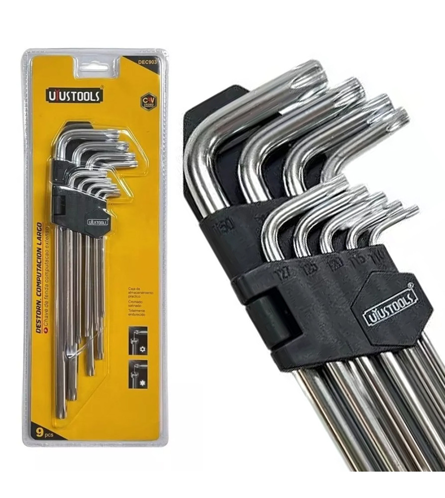 Llave Torx Uyustools 9 Pz T10 A T50 Dec903