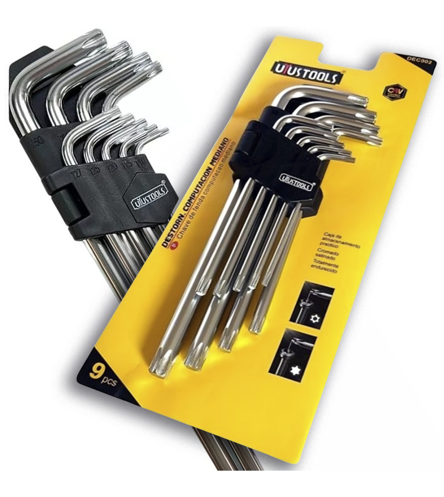 Llave Torx Uyustools 9 Pz T10 A T50 Dec902