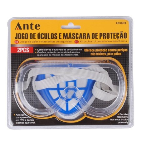 ANTIPARRA Y MASCARILLA ANTE KIT 2 PIEZAS CL403690