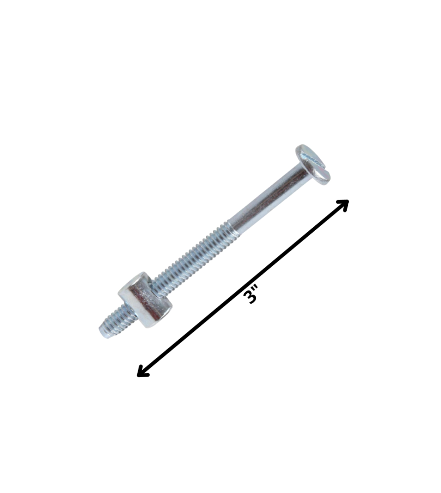 Perno Parafusos Dicromatado C/tuerca 1/4 X 3