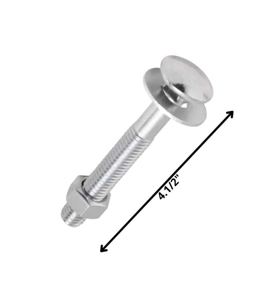Perno Parafusos Dicromatado C/tuerca 3/8 X 4 1/2