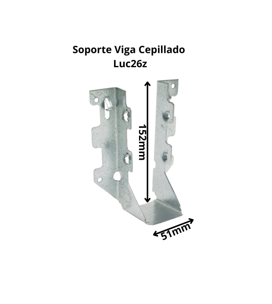 Conector Simpson Soporte Viga Cepillado Luc26z