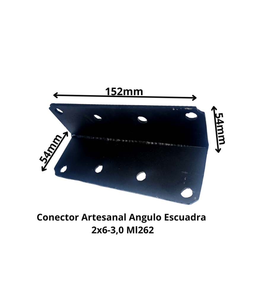 Conector Artesanal Angulo Escuadra 2x6-3,0 Ml262