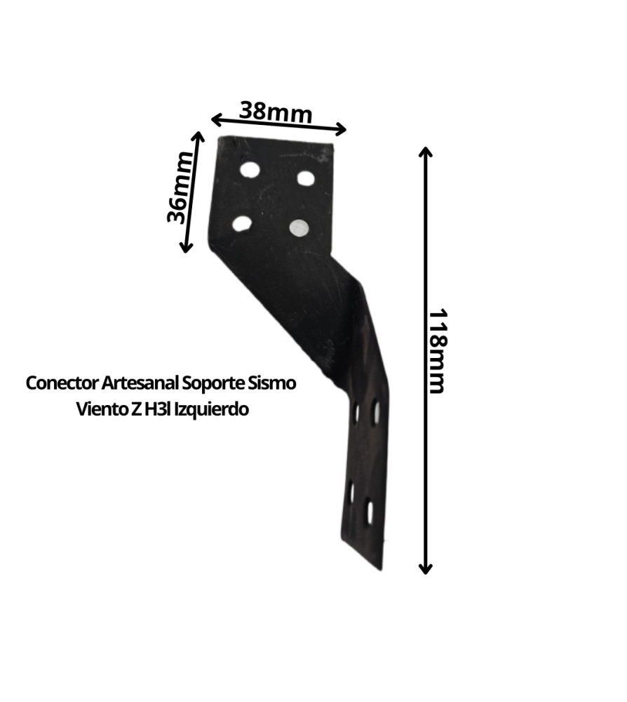 Conector Artesanal Soporte Sismo Viento Z H3l Izqu