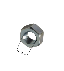 Tuerca Hexagonal Zincada 1/2"