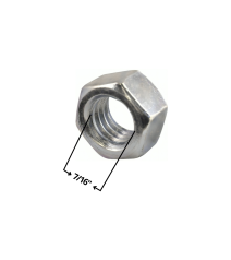 Tuerca Hexagonal Zincada 7/16"