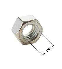Tuerca Hexagonal Zincada 7/8"