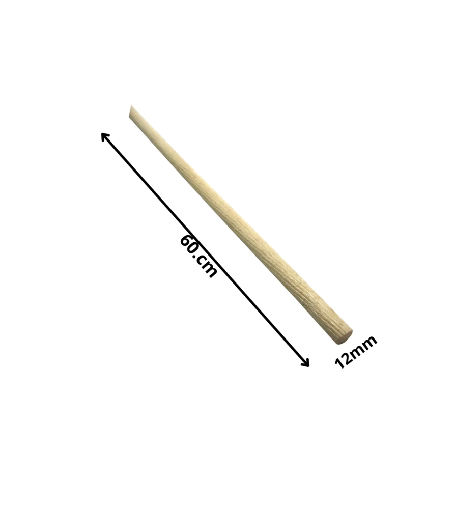 Tarugo Madera 60 Cm Estriado 12 Mm