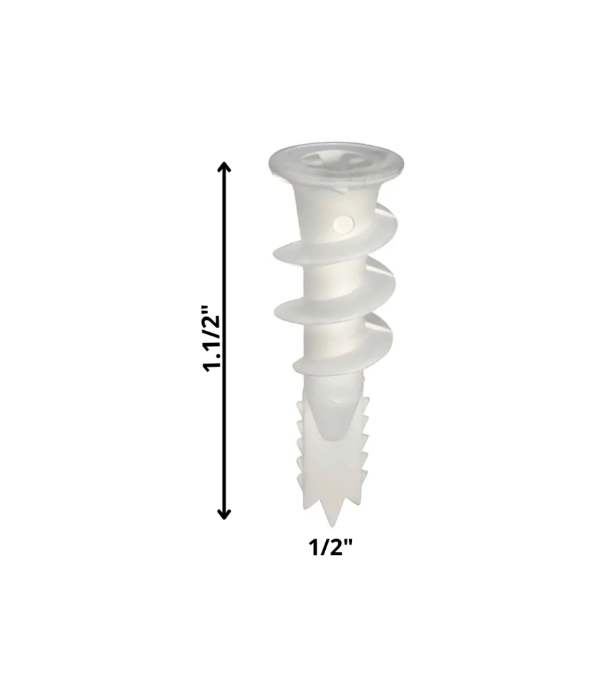 Tarugo Autoperforante Plastico 1/2 X 1 1/2"