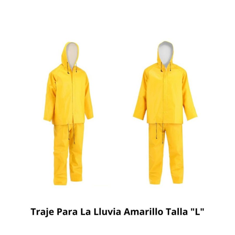 TRAJE PARA LA LLUVIA AMARILLO TALLA "L"