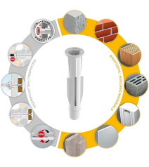 Tarugo Plastico Tox 12/71 Mm