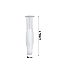 Tarugo Plastico Tox 14/75 Mm
