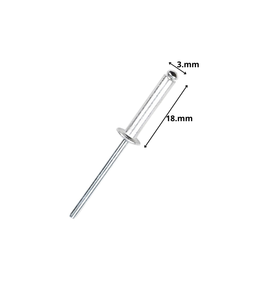Remache Pop Aluminio 3 X18