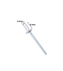 Remache Pop Aluminio 4 X 8